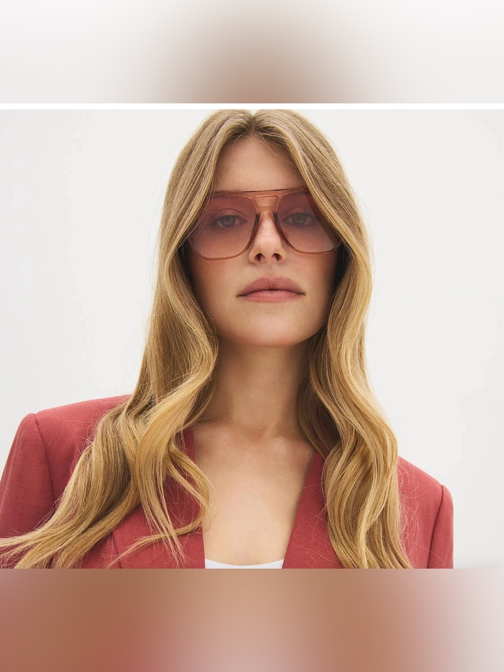 Tinted Aviator Sunglasses